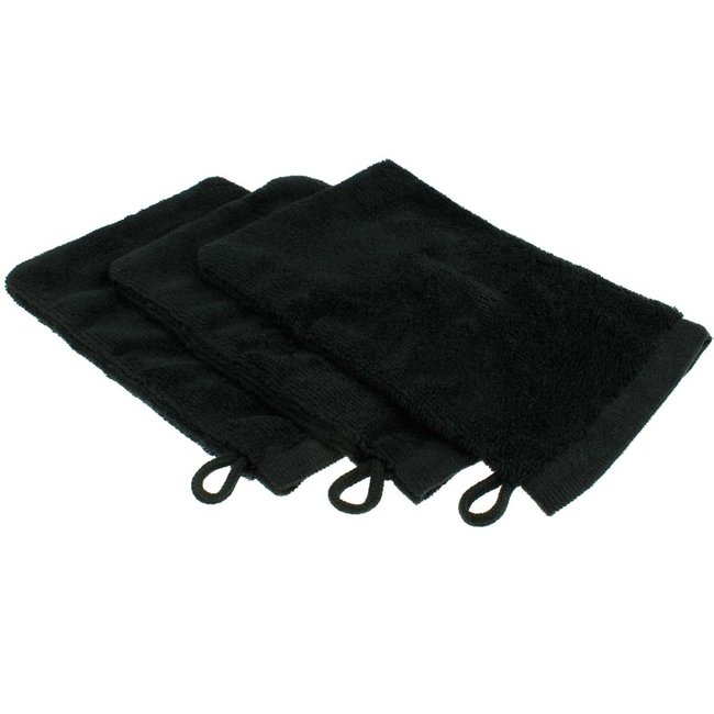 Microvezel washandje zwart