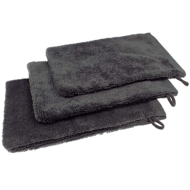 Microvezel washandje antraciet