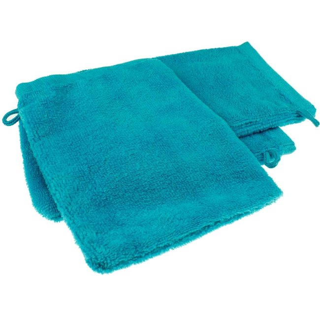 Microvezel washandje turquoise