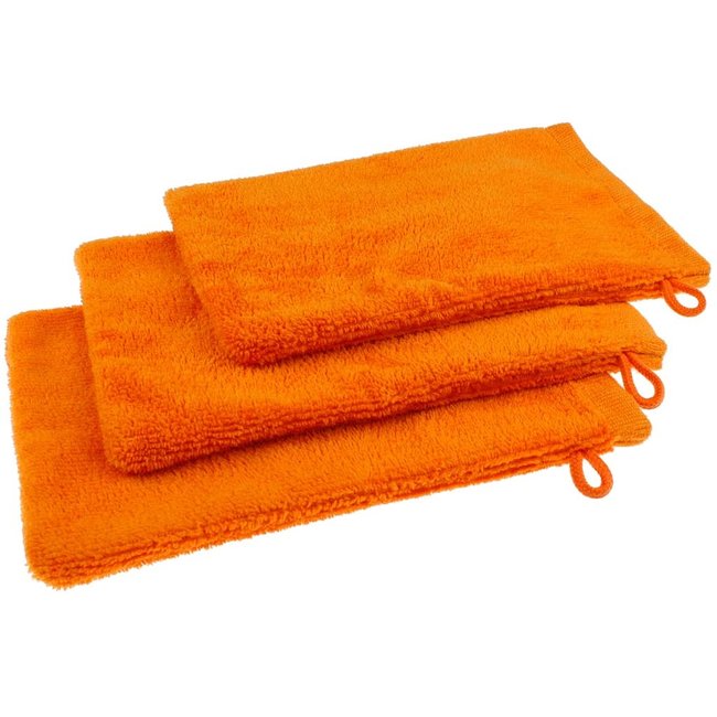 Microvezel washandje oranje