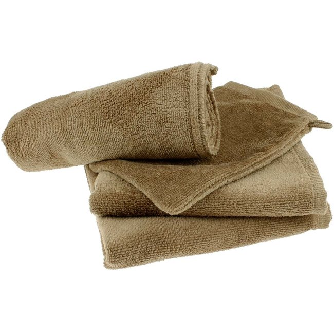 Microvezel handdoek walnoot