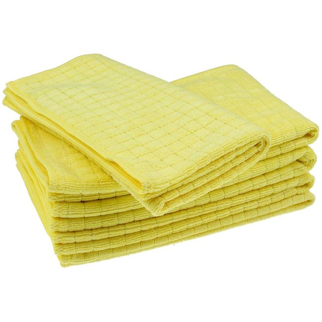 Microvezeldoek block-tex geel