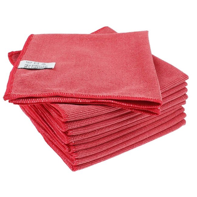Microvezeldoek durable rood