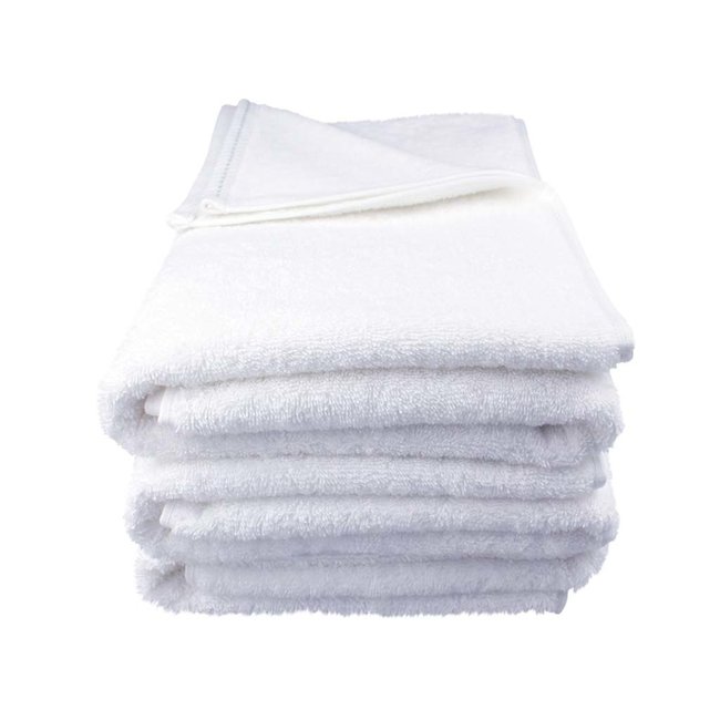 Organic hotel handdoek 60x110 cm wit