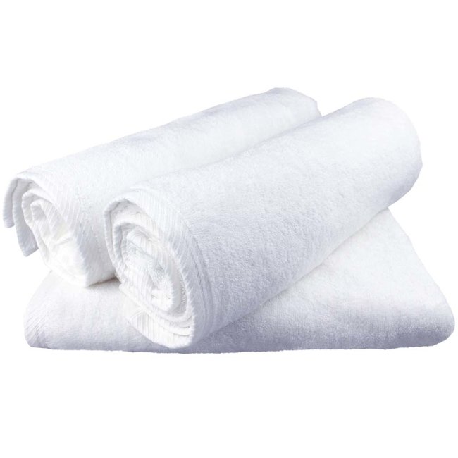 Organic hotel handdoek 60x110 cm wit