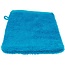 Organic washandje 16x22 cm aqua blauw