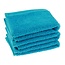 Organic waslap 30x30 cm aqua blauw