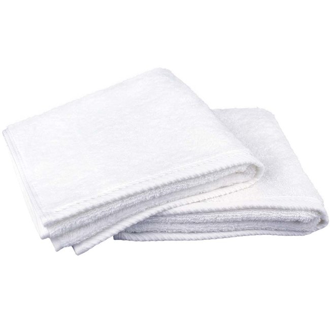 Organic gastendoek 40x50 cm wit