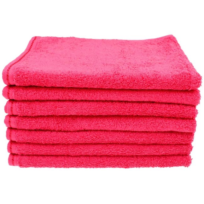 Organic gastendoekje 40x50 cm framboos