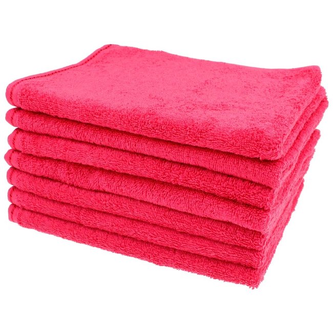 Organic gastendoekje 40x50 cm framboos