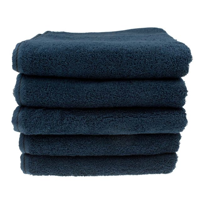 Organic handdoek 50x100 cm nachtblauw
