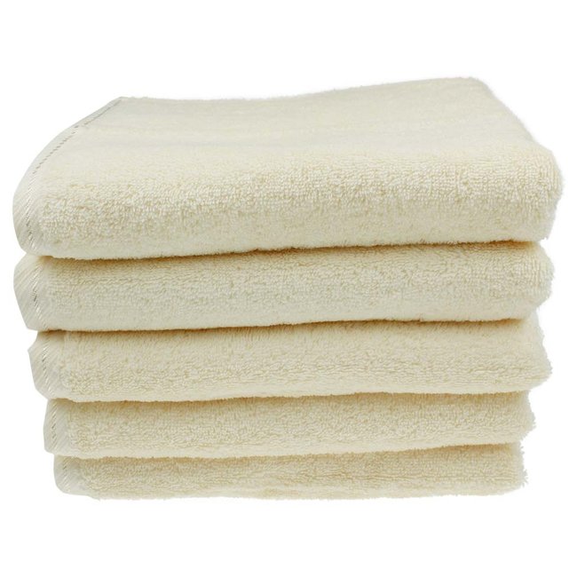 Organic handdoek 50x100 cm crème