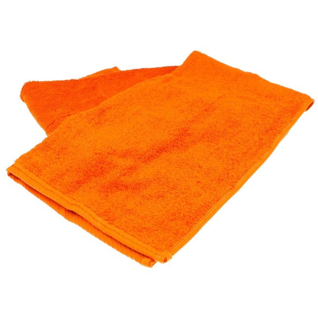 Organic handdoek 50x100 cm oranje