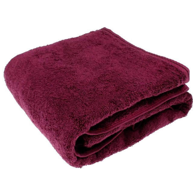 Organic douchelaken 70x140 cm aubergine