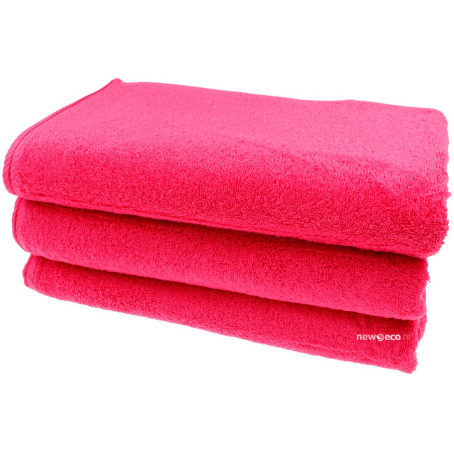 Organic douchelaken 70x140 cm framboos