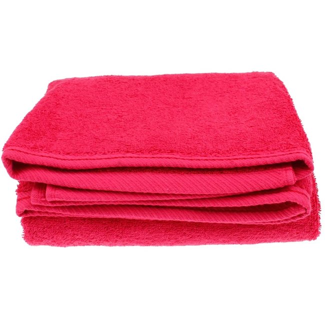 Organic douchelaken 70x140 cm framboos