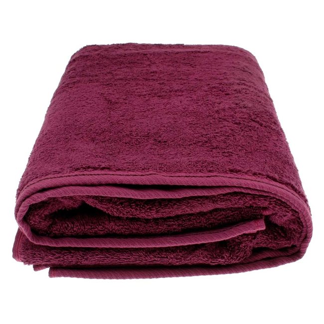 Organic sauna handdoek 80x200 cm aubergine