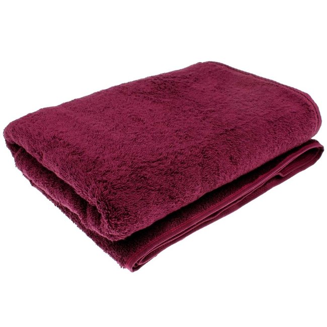 Organic sauna handdoek 80x200 cm aubergine