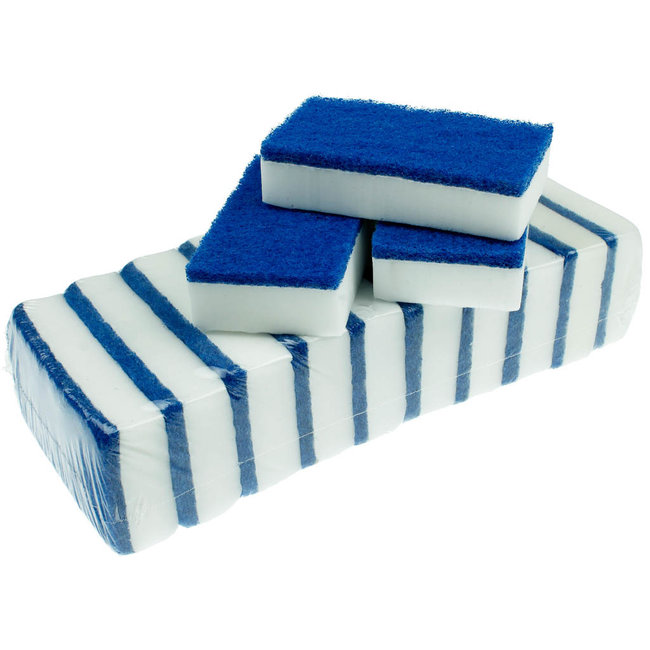 10-pak wondersponsjes met schuurpad