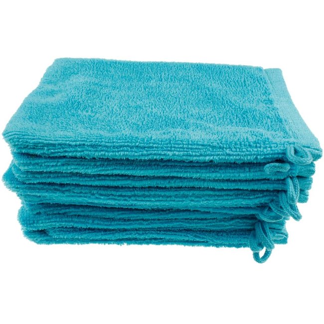 Microvezel washandje turquoise
