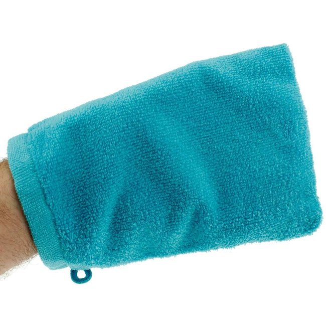 Microvezel washandje turquoise