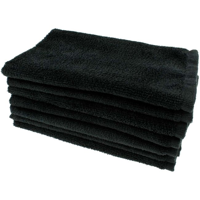 Microvezel gastendoekjes zwart