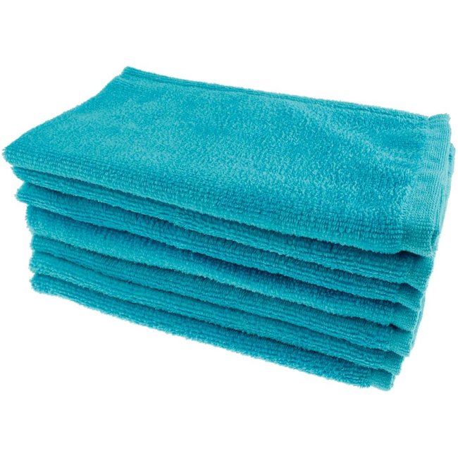 Microvezel gastendoekjes turquoise