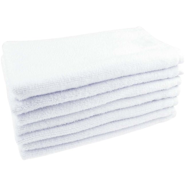 Microvezel kompresdoeken wit 30x50 cm