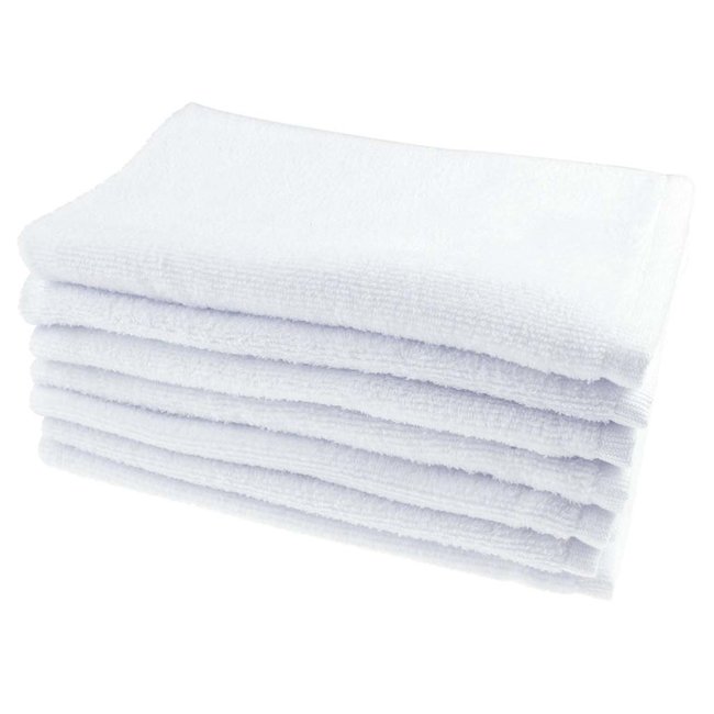 Microvezel kompresdoeken wit 30x50 cm