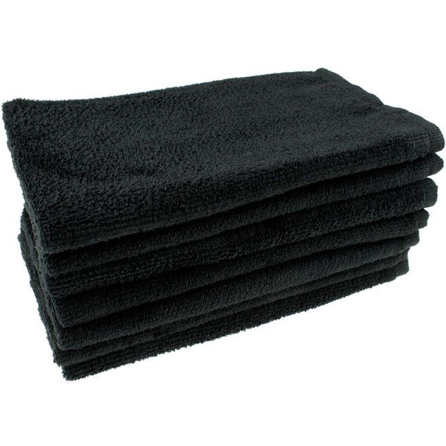 Microvezel kompresdoek zwart 30x50 cm