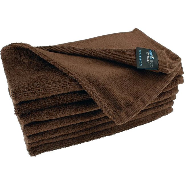 Microvezel kompresdoek chocoladebruin 30x50 cm