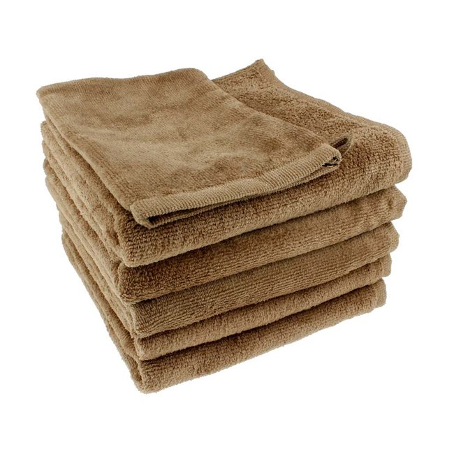 Microvezel handdoek walnoot