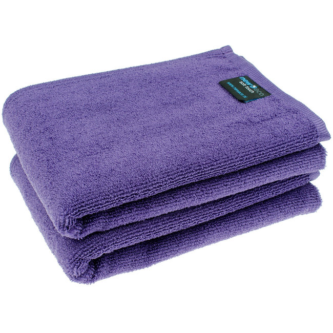 Microvezel handdoek paars