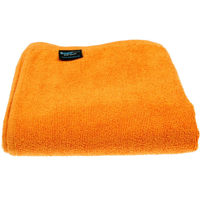 Microvezel douchelaken oranje