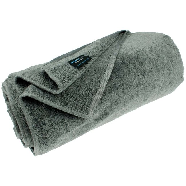 2 persoons strandlaken grijs 160x220 cm