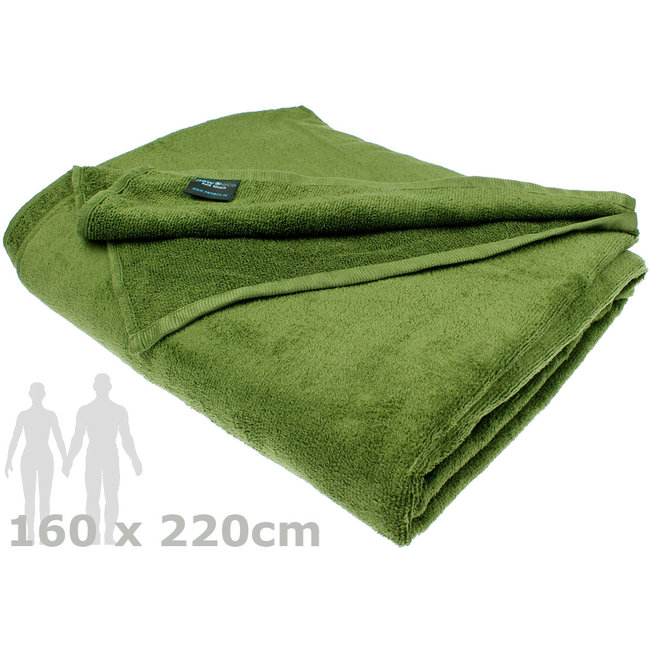 2 persoons strandlaken mosgroen