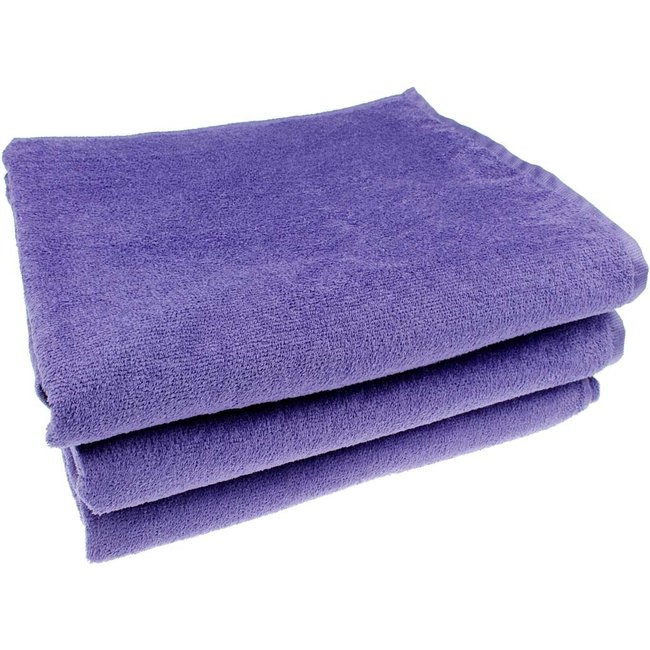 Massage handdoek xxl 100x220 cm paars