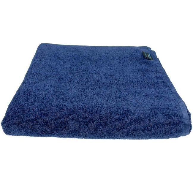 Marineblauw strandlaken xxl 100x220 cm