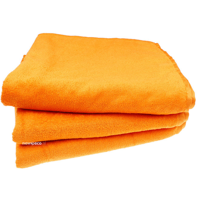 Oranje strandlaken xxl 100x220 cm