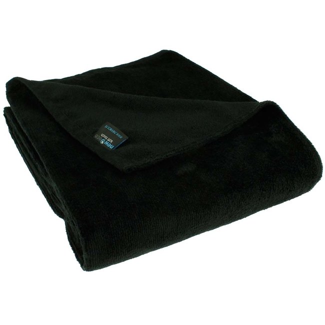 Microvezel bad- en saunalaken zwart