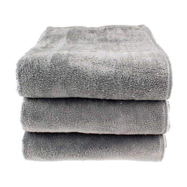 Microvezel bad- en saunalaken grijs