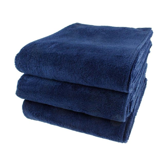 Microvezel bad- en saunalaken Marineblauw