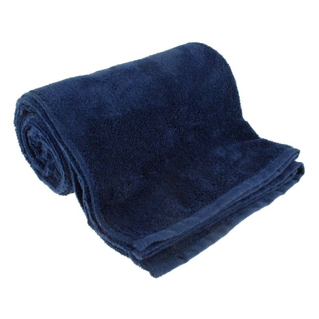 Microvezel bad- en saunalaken Marineblauw