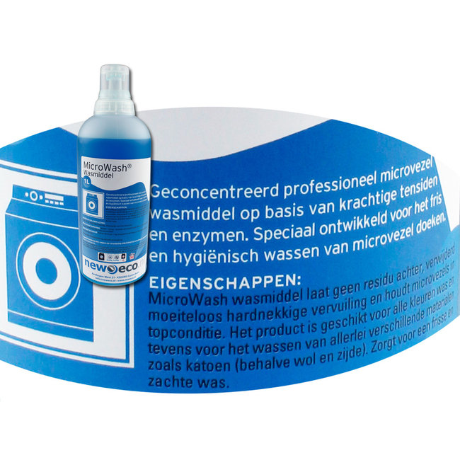 Microvezel wasmiddel in handige 1l. doseerflacon