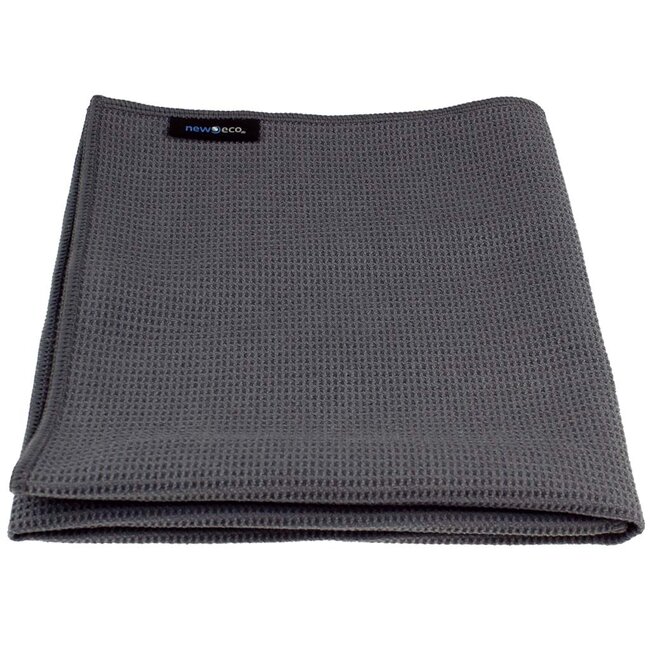 Gewafelde microvezel droogdoek antraciet