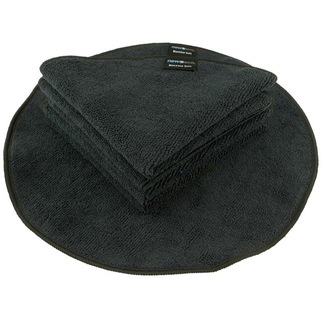 Ronde microvezeldoek soft zwart
