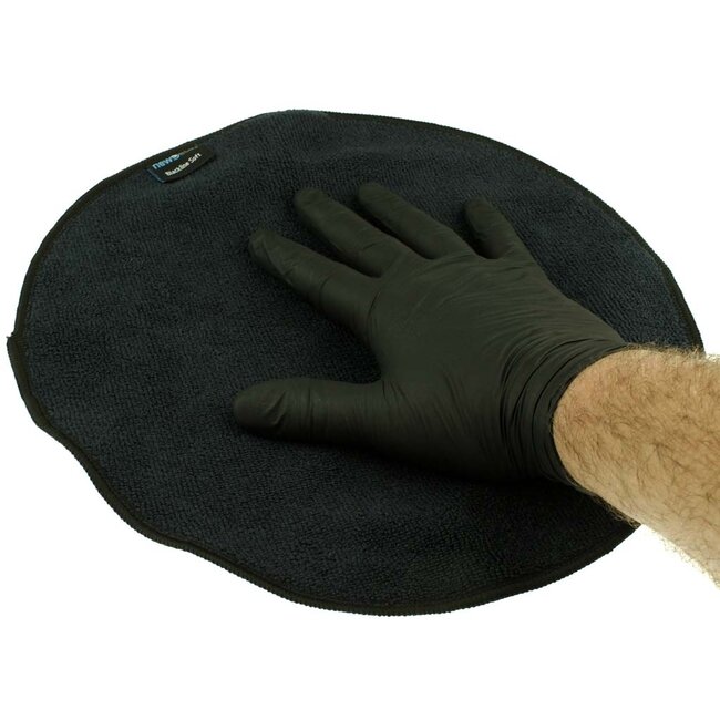 Ronde microvezeldoek soft zwart