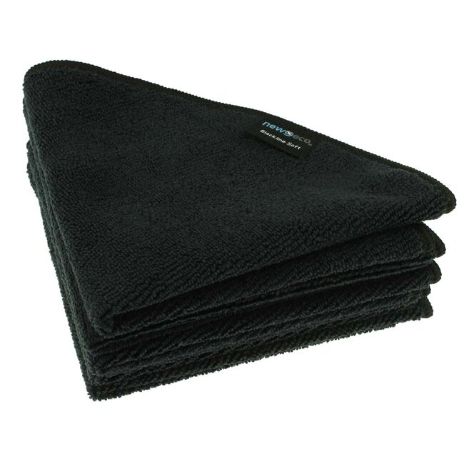 Ronde microvezeldoek soft zwart