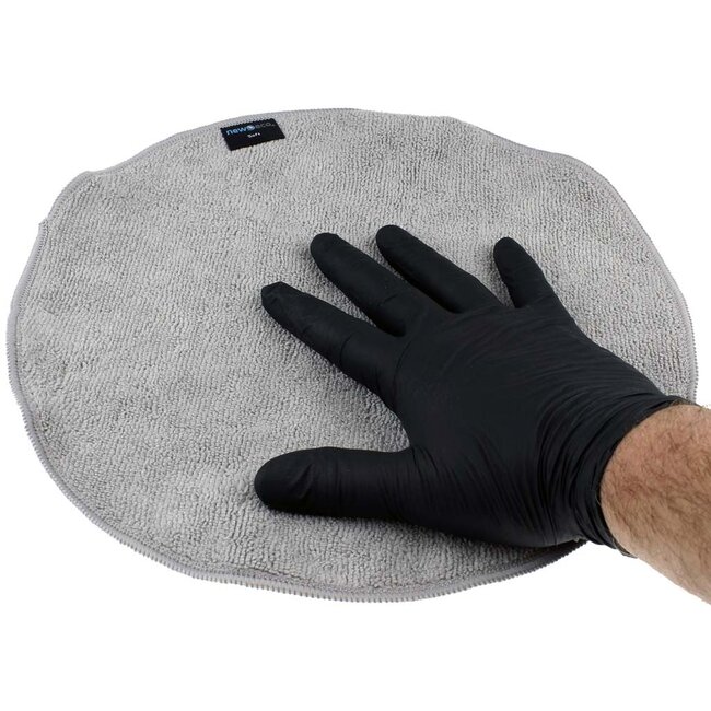 Ronde microvezeldoek soft grijs