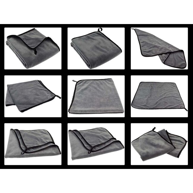 Microvezel badkamer droogdoek antraciet